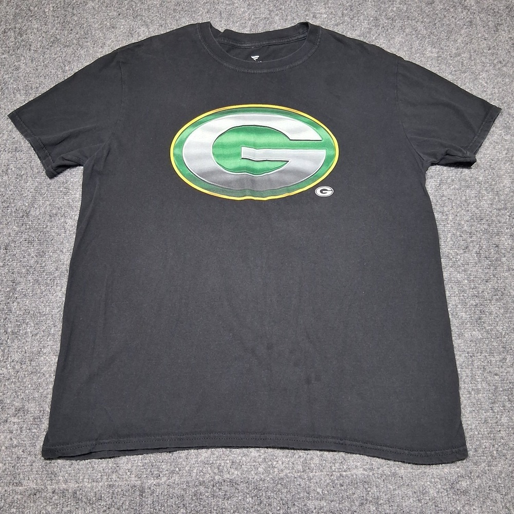 Fanatics Green Bay Packers Shirt Mens‎ Large Black Short Sleeve NFL